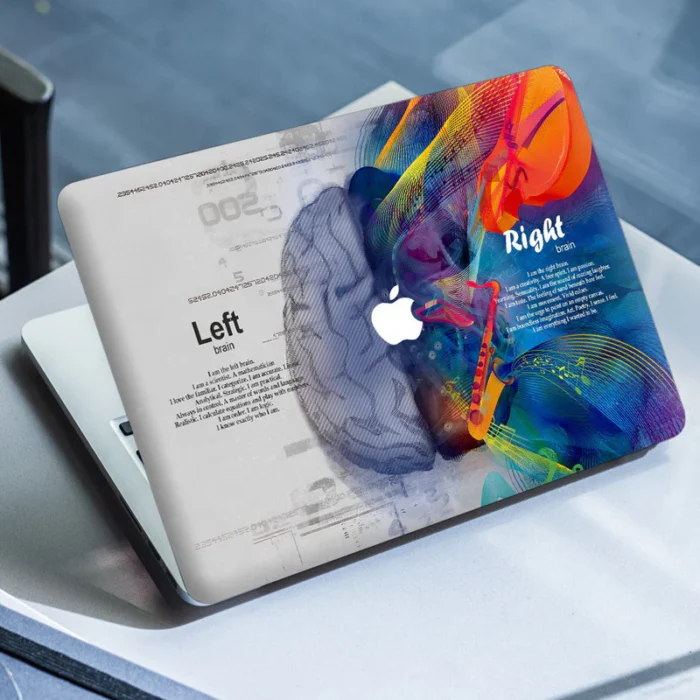 Laptop Skin for Apple MacBook - Left Right Brain Blue