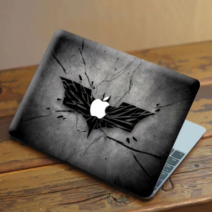 Laptop Skin for Apple MacBook - Batman Black - Image 2