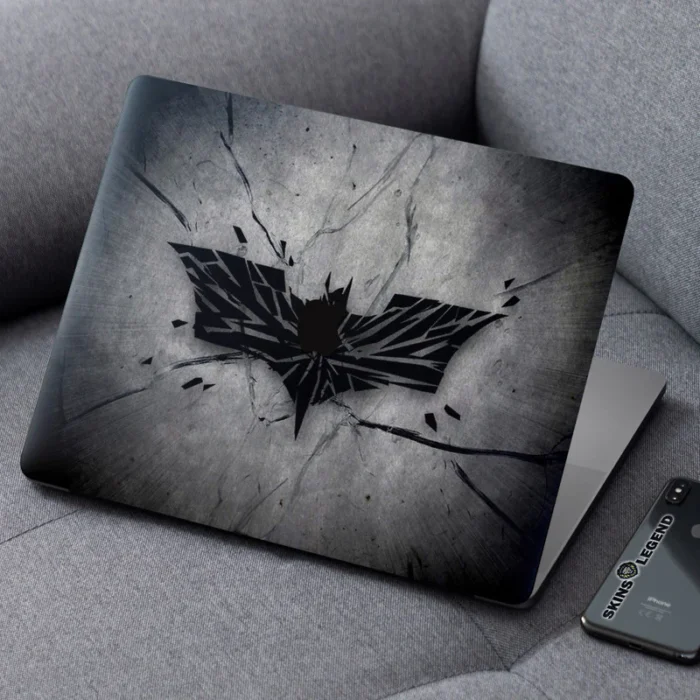 Laptop Skin for Apple MacBook - Batman Black - Image 6